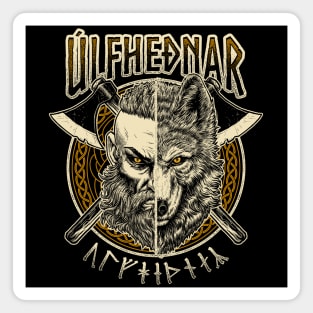 Viking Wolf Warrior Ulfhednar Norse Pagan Ulfhedinn Magnet